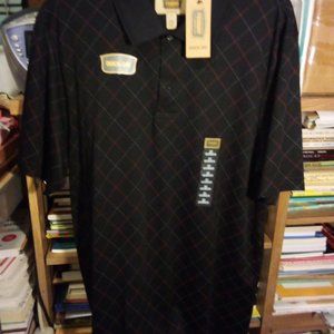 NWT FOUNDRY SUPPLY CO POLO SZ LG TALL QUICK DRI BLACK DIAMOND DRESS/CASUAL SHIRT